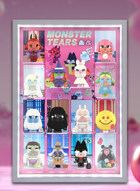 POPMART泡泡玛特 CRYBABY哭娃怪兽的眼泪系列手办盲盒场景展示盒