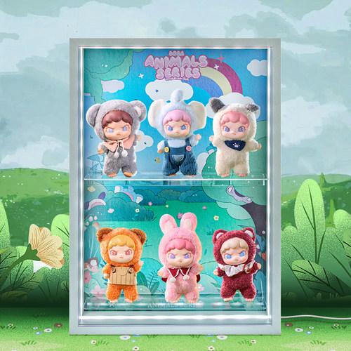 DORA大表姐茸茸动物所搪胶展示盒