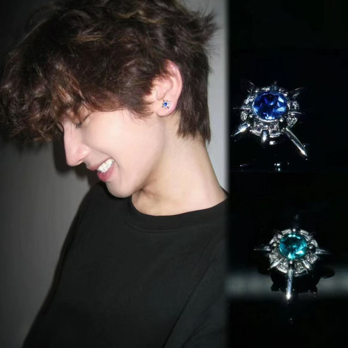 合金耳饰 新款北极星磁吸耳夹男免打孔耳环个性耳钉时尚高级耳饰