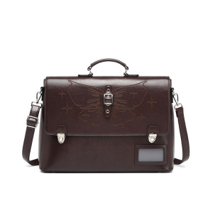 真皮电脑背包2026新款女士单肩双肩包设计感小众大容量高级感书包