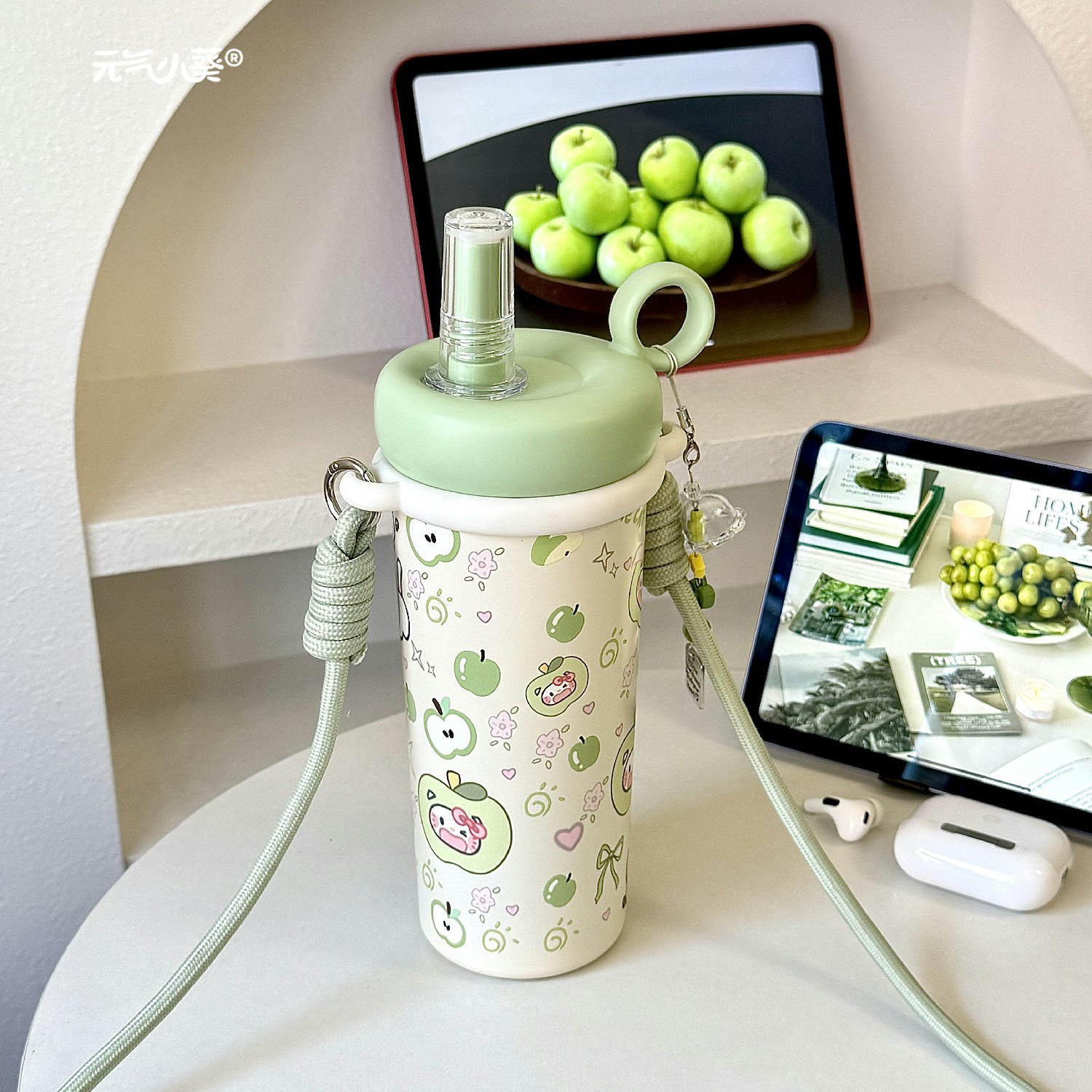 学生高颜值可爱便携吸管保温杯316不锈钢卡通小众不撞款儿童水杯