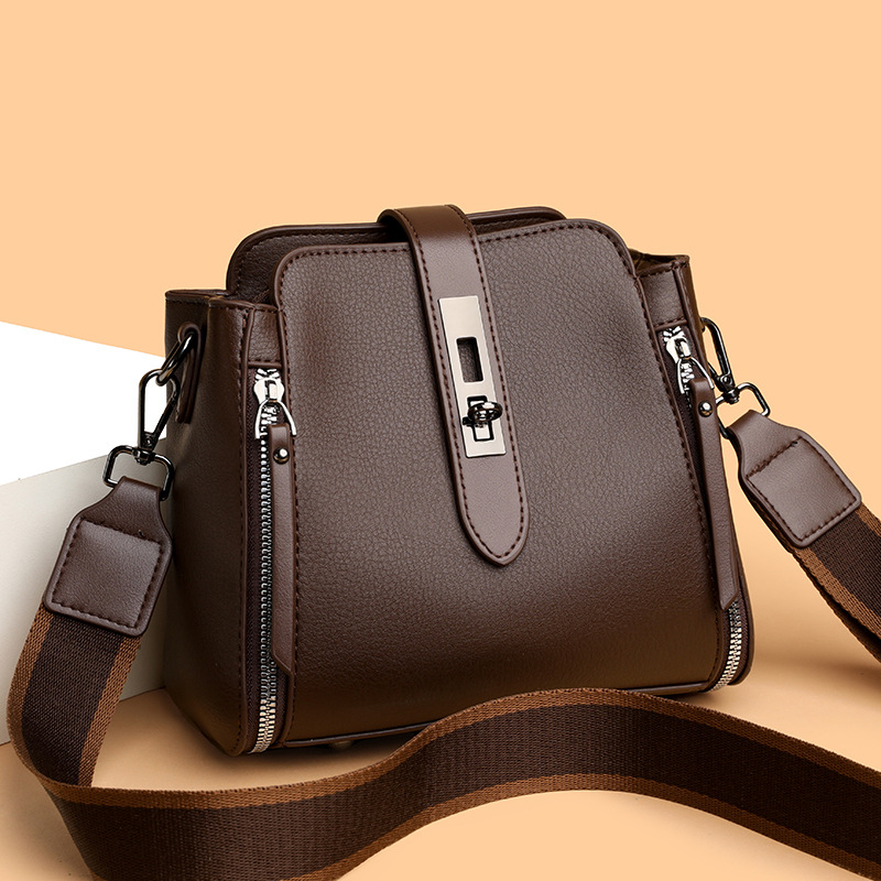 跨境小众高级感水桶包女2025春新款时尚百搭手提包潮流单肩斜挎包