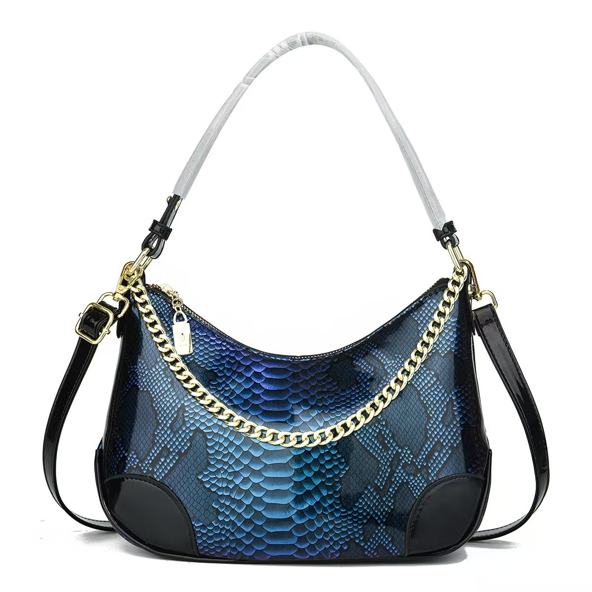 爆款蛇纹新款女士包包时尚百搭休闲潮流洋气高级感大容量简约女包