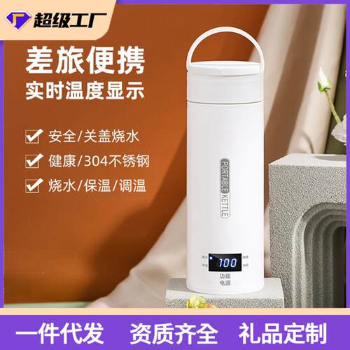 一键炖煮加热烧水杯便携式小型
