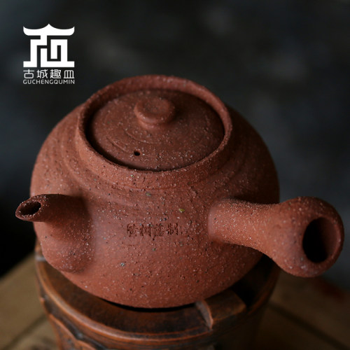 黄树藩茶锅传承人红泥砂铫粗陶壶