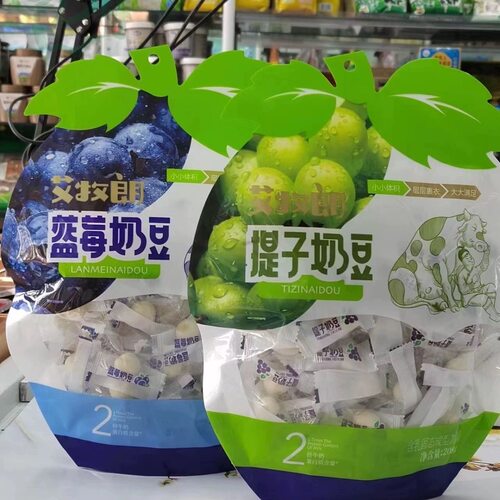 艾牧朗蓝莓奶豆208g提子豆果粒夹心奶豆独立包装内蒙古奶制品特产