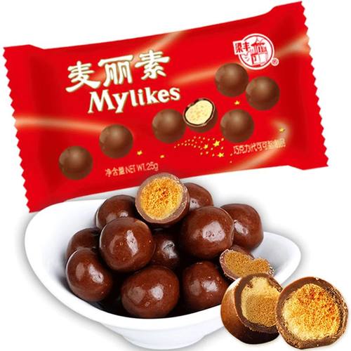 梁丰麦丽素25克*24袋盒装巧克力