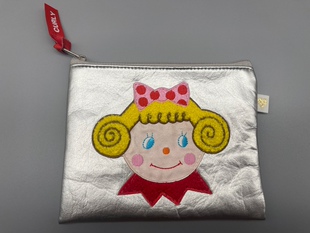 日本Curly Collection卷发女孩银色多功能小包