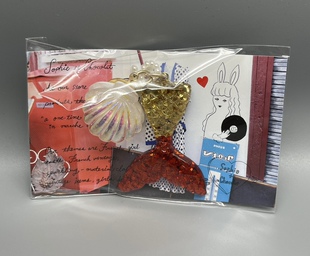 日本Curly Collection卷发女孩Sophie et Chocolat金色鱼尾拉链扣