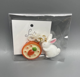 日本Curly Collection卷发女孩Sophie et Chocolat兔子拉链扣