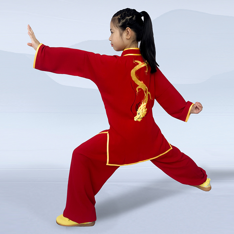 儿童八万针精工刺绣武术表演专用