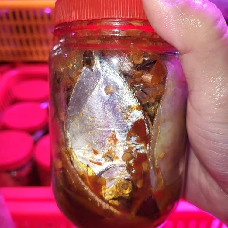 汕尾海丰本港放网金钱花鱼解九梗鱼解 新鲜腌制 450-500克/瓶