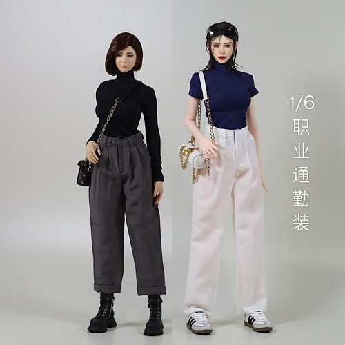 现货HAILI TOYS 1/6女兵人衣服职场通勤休闲人偶服装可动人偶配件