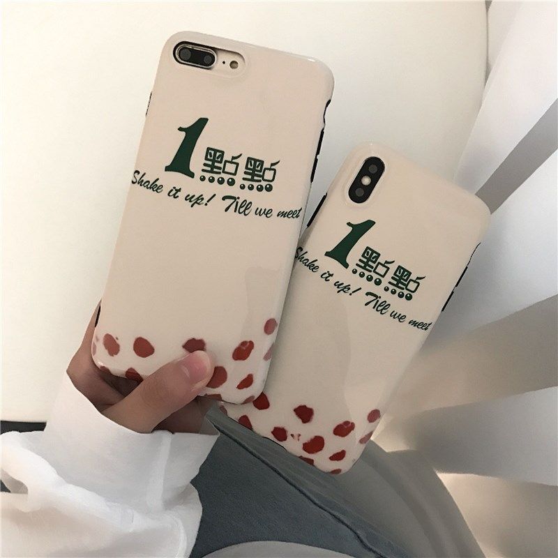 创意个性一点点波霸奶茶苹果x手机壳iphone8/7plus保护套6s软壳女|ruв категории Цифровые аксессуары, аксессуары для мобильных телефонов, телефон защитный кожух/оболочка - от Buy2taobao.com для оказания профессиональной услуги покупки агента Taobao