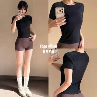 瑜搭专辑｜撸铁训练T恤跑步运动短袖骑行服上衣女网球羽毛球健身