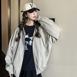 2025春季新款撞色拼接休闲连帽外套浙宝300/2501/P135控218，女装短外套，郎佰婉