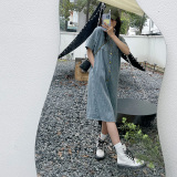 现货2025夏季新款牛仔连衣裙浙宝300/3013/P105控168，女装连衣裙，郎佰婉