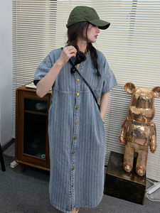 现货 2024夏季新款牛仔连衣裙浙宝300/3013/P105控168图片