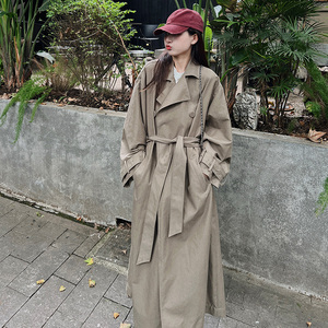 现货 2025秋季新款双排扣长款风衣浙宝300/5013/P155控218图片