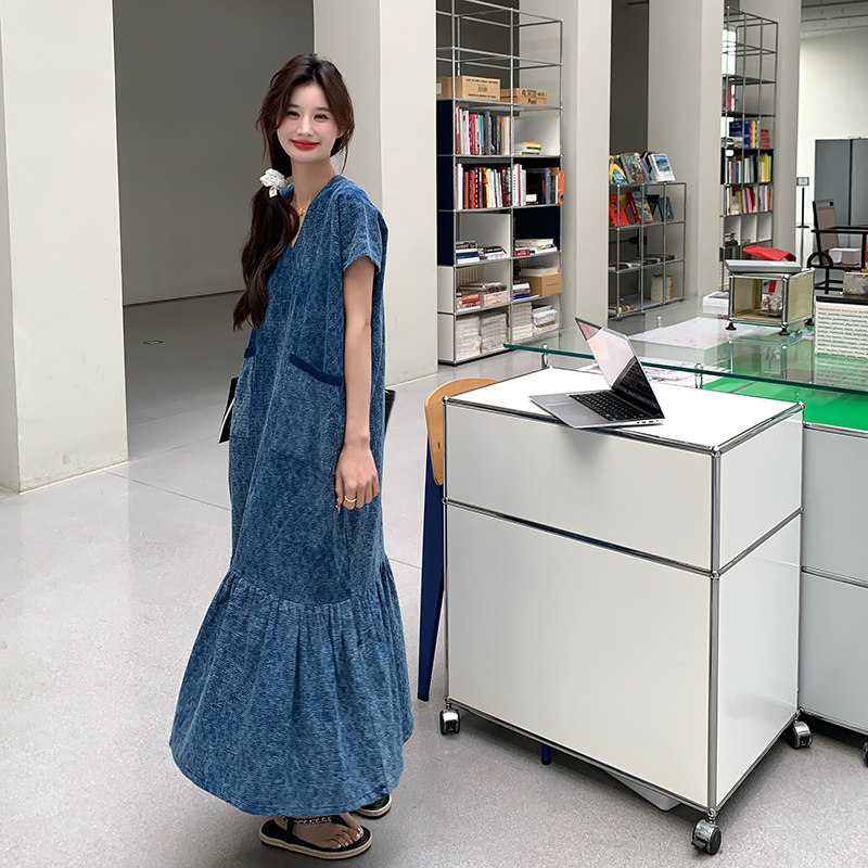 已出大货2024夏季新款时尚鱼尾连衣裙浙宝300/2803/P125控188,女装连衣裙,郎佰婉
