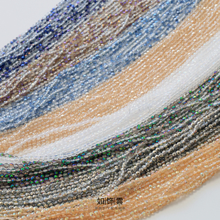 如饰 3mm多彩切面珠 尖晶石手串珠串流苏散珠手工材料diy配饰 MS2