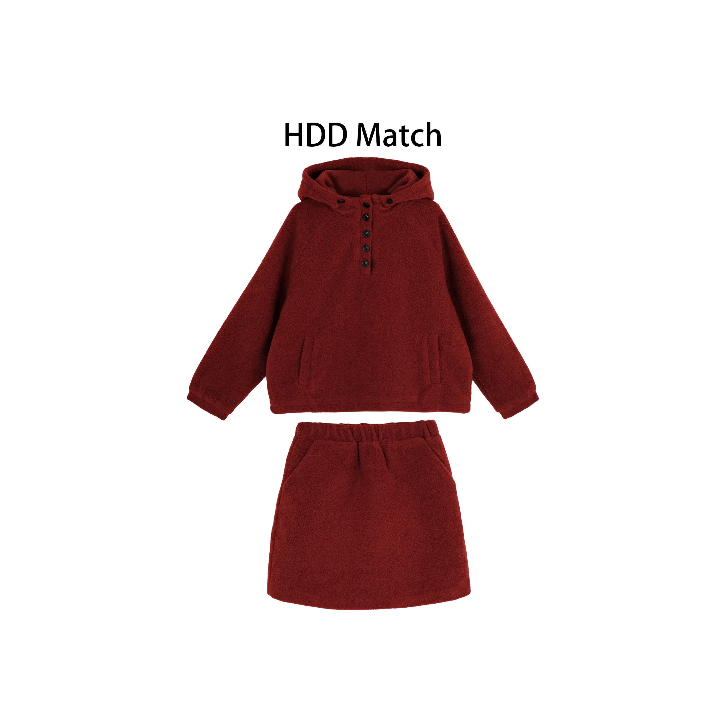 HDD- "红心柚子" 女款定制新年款连帽上衣+半身裙套装 Y9866,女装/女士精品,时尚套装,淘宝优惠券,粉丝福利购,淘宝优惠卷