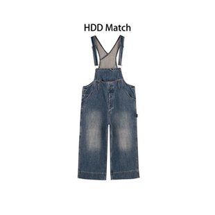 牛仔方式 设计宽松背带牛仔裤 棉 韩版 Y9522 秋冬女款 HDD