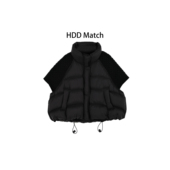 针织拼接羽绒马甲 HDD Y9764 冬季 女款 羽绒态度 90白鸭绒