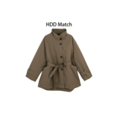 自由温度 韩版 90白鸭绒 HDD 冬季 中长款 宽松风衣羽绒服 Y9588