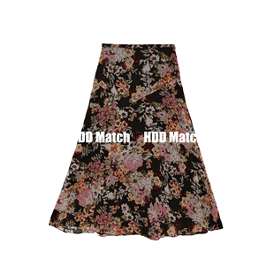 HDD 女款 碎花缤纷定制小众复古半身裙 Y1345 繁华盛夏