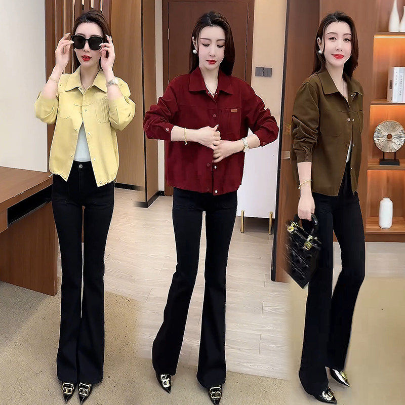 时尚短款外套女士春秋款2026新款爆款时尚洋气减龄小个子夹克上衣