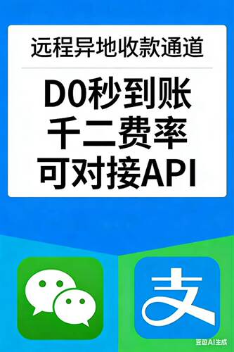 远程收款码异地线上支付h5动态码api网关接口秒到