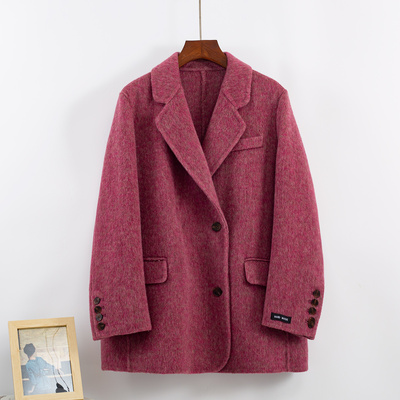 双面毛呢大衣女2025新款