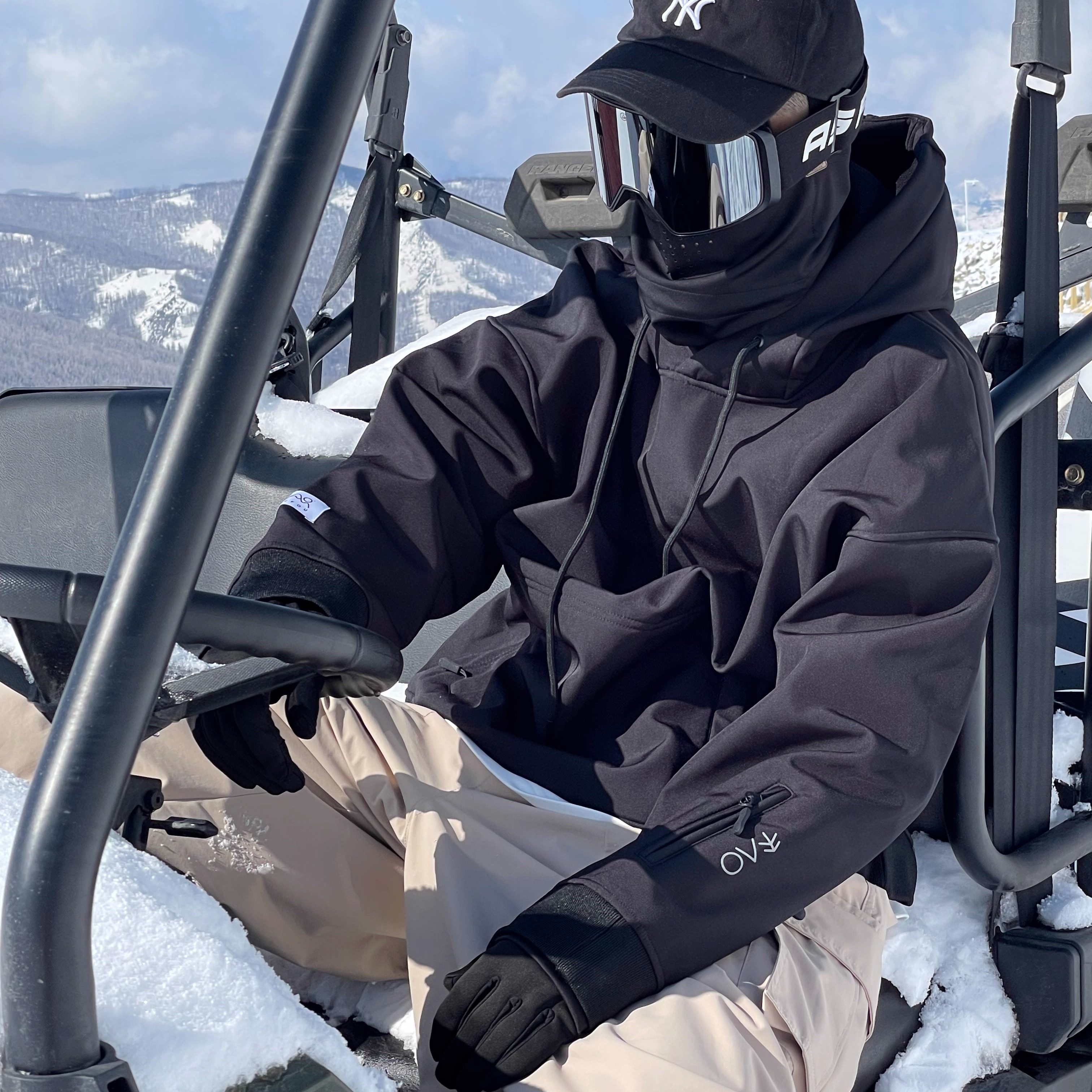 雪否黑色单板滑雪防水