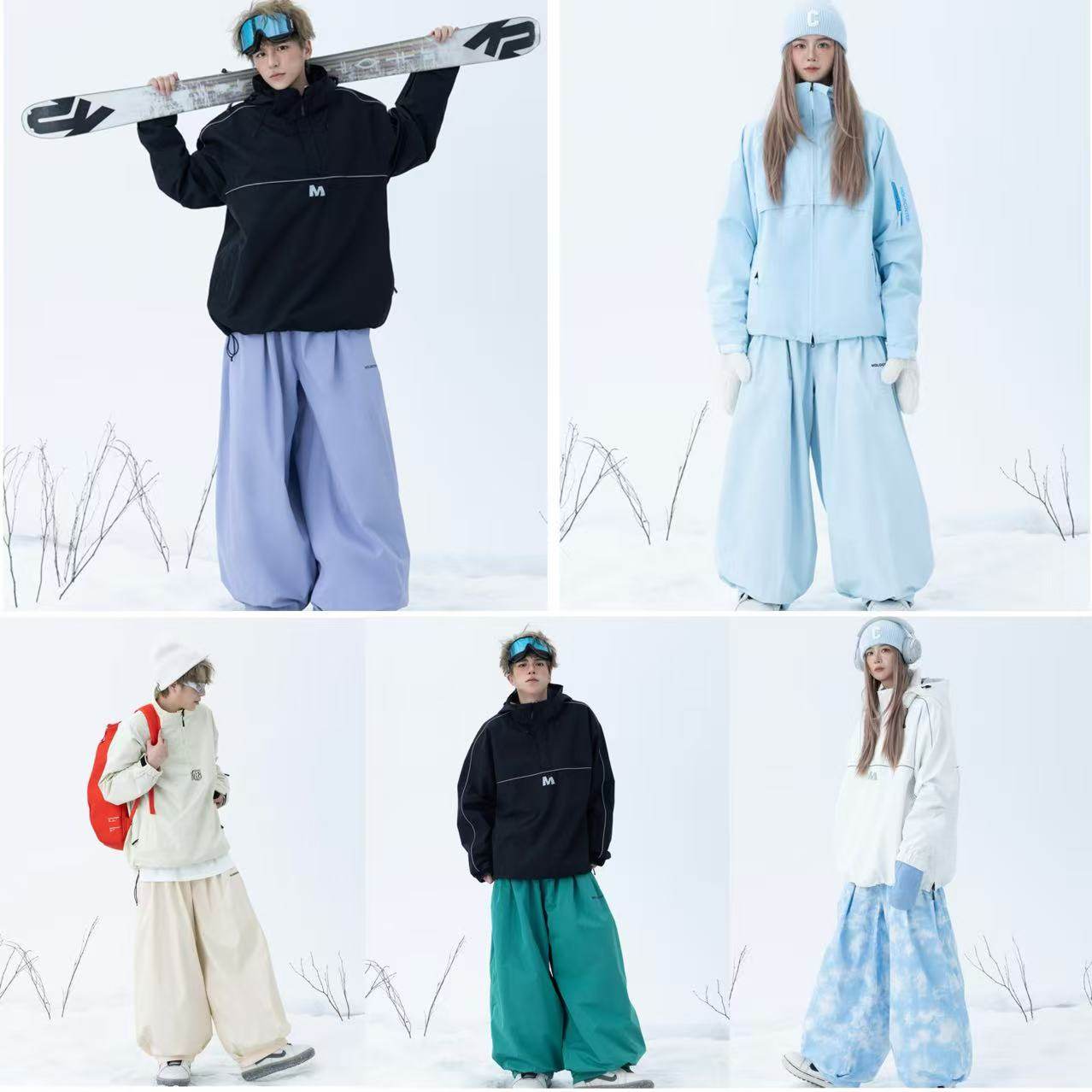 molocoster西猿滑雪裤新款防水防风保暖滑雪裤子宽松男女自由式,户外/登山/野营/旅行用品,滑雪裤,淘宝优惠券,粉丝福利购,淘宝优惠卷