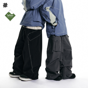 LITAN滑雪裤子男女专业户外百搭防风防水单板雪裤情侣款双板雪裤