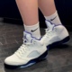 Jordan Air 141 Nike 男女DD0587 AJ5白紫色康扣高帮运动篮球鞋