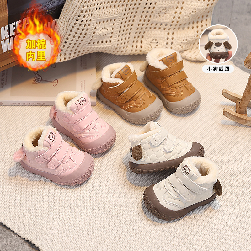 冬季卡通婴儿步前鞋/袜鞋