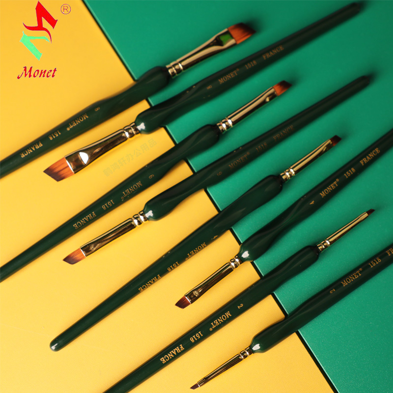 莫奈尼龙斜峰笔弹性好