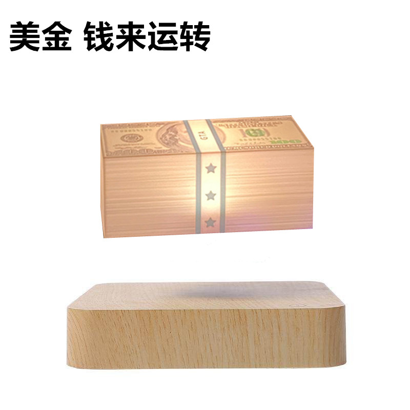 钱来运转 磁悬浮美金GTA侠盗猎车罪恶都市游戏氛围灯暗黑科技摆件