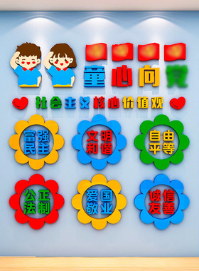 社会主义核心价值观墙贴