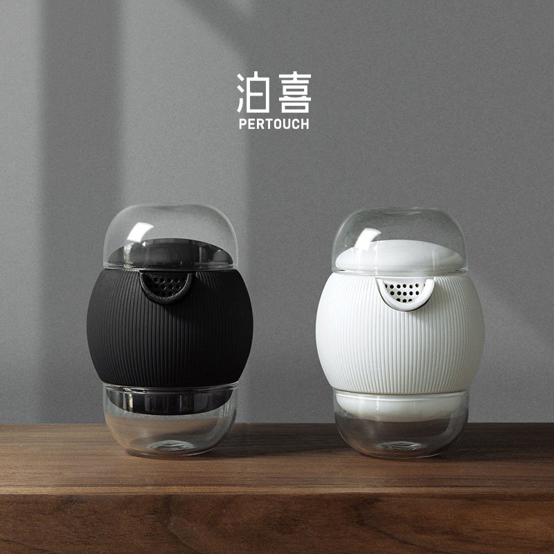 泊喜小泡蛋POPO泡泡杯旅行茶具便携式一壶二杯户外露营快客杯套装
