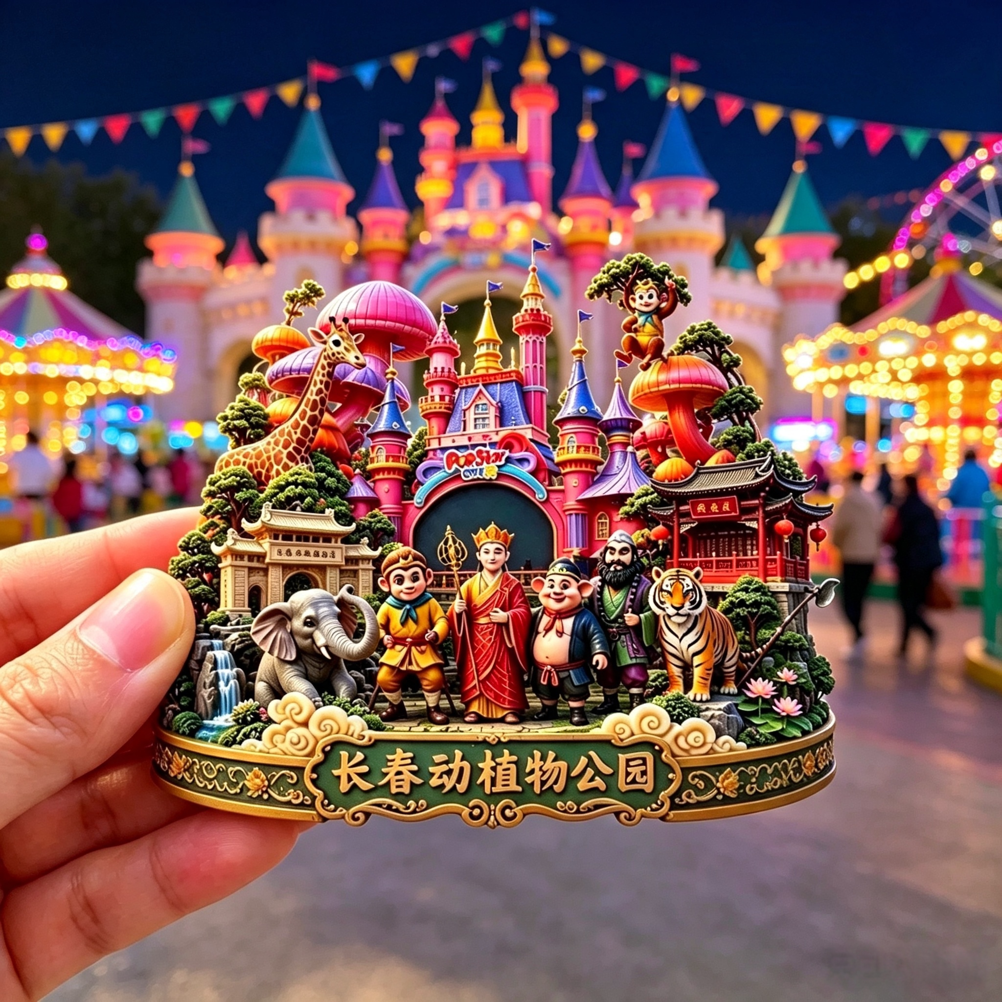 长春动植物公园西游记立体冰箱贴网红文创磁贴吉林旅游纪念小礼物