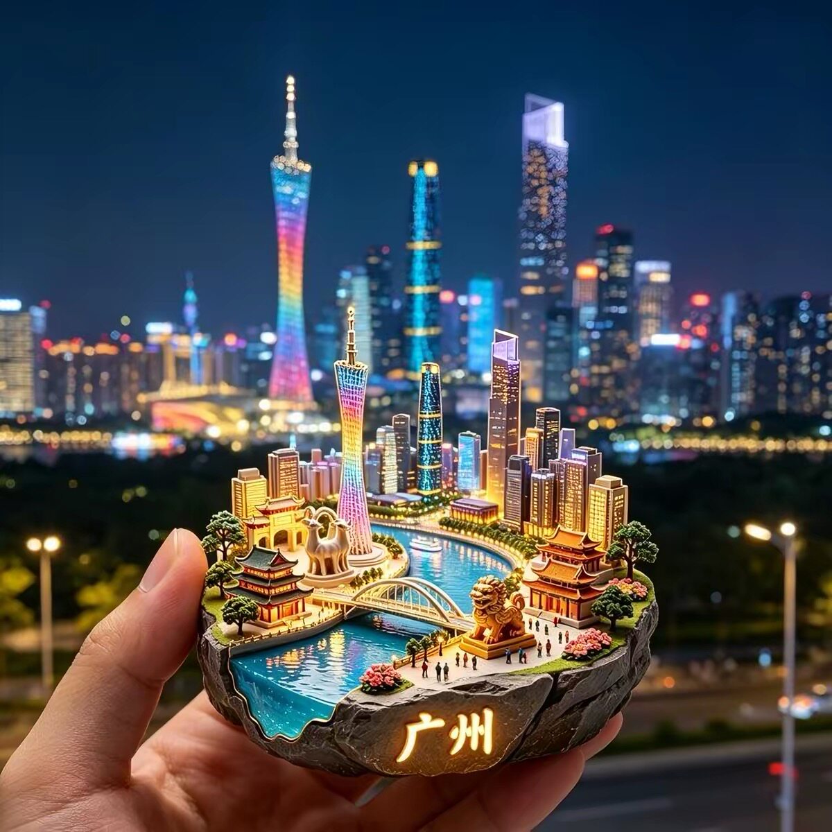 广州塔小蛮腰冰箱贴文创旅游景点景区城市纪念品礼物伴手礼生日礼