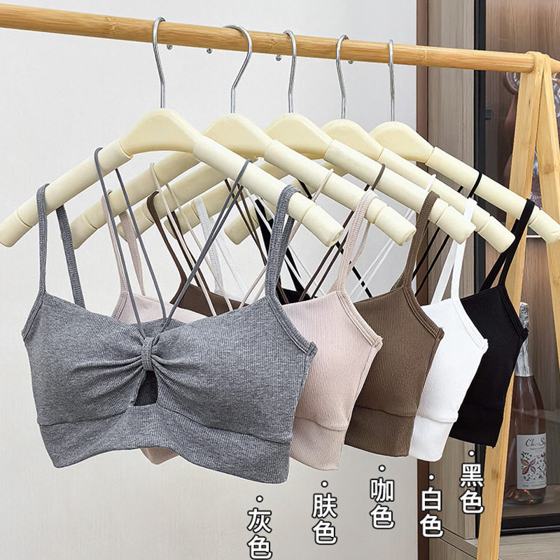 美背抹胸式文胸吊带小胸背心裹胸抹胸