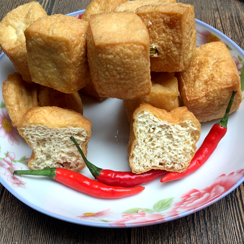 贵州铜仁土特产油炸豆腐.豆腐果.豆腐皮 火锅一份一斤三斤包邮