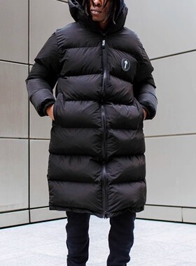Trapstar长款羽绒棉服夹克保暖欧美明星同款UKDRIPDRILL嘻哈说唱