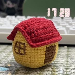 手工何浩楠财神庙后陡门土地庙钩针编织十个勤天挂件礼物材料包