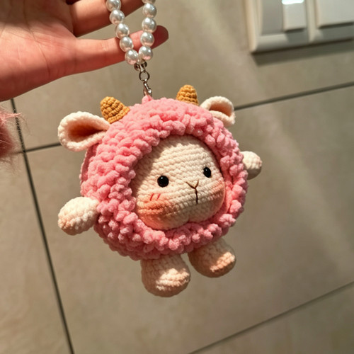 手工钩织小羊玩偶材料包