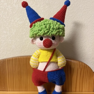 编织diy插兜小丑毛线钩织玩偶可爱个性摆件自制礼物送朋友材料包